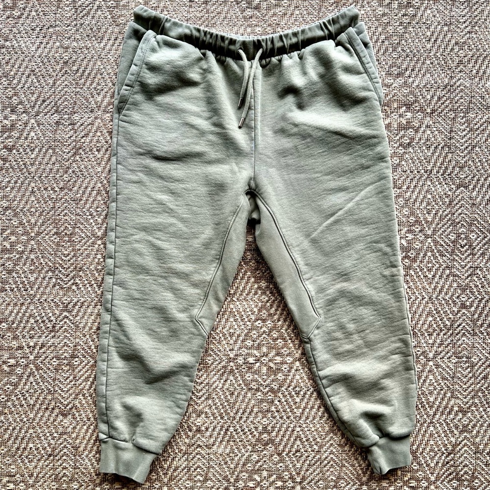 Frame Women’s Olive Green Drawstring Jogger Cropped Pants